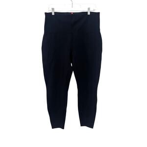 Spanx Leggings Womens XL Black High Rise Shaping Ankle Pants Stretch Sport